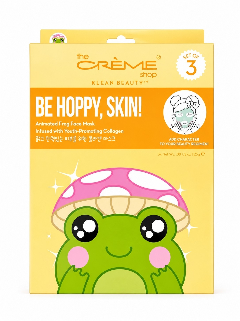 Be Hoppy, Skin! Animated Frog Face Mask